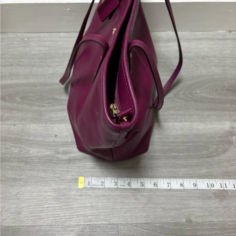 Coach Magenta Leather Tote